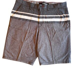 100% Cotton Tony Hawk Gray Flat Front Shorts Comfortable Design